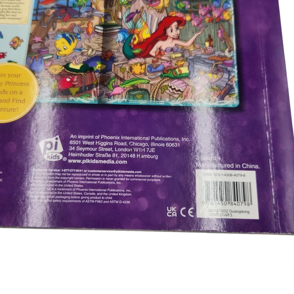 Disney Princess Write-and-Erase Look &‎ Find Wipe Clean Learning Board 20 Pages - Picture 14 of 14